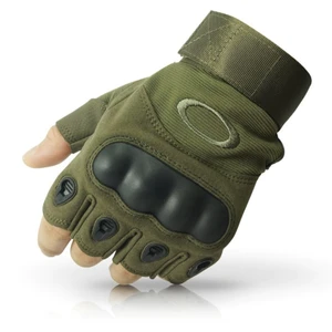 Erkek Tactical Kesik Parmak Eldiven Haki Renk Kemikli Xl Beden