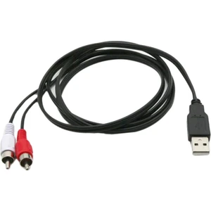 USB Bir Erkek Tak 2 Rca Dişi Kablo Ses Video Adaptörü Tv DVD Konektörü (Yurt Dışından)