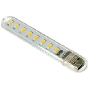 OPTANA Taşınabilir USB LED Işık Mini Flash USB Stick Light 8 LED Kamp Işığı Beyaz