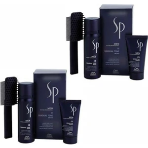 Wella Sp Men Gradual Tone Pigment Mousse Beyaz Saç Kapatıcı Siyah  2 'li Ürün