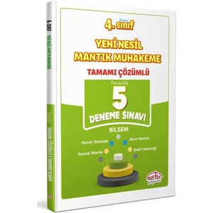 Editör Yayınları 4. Sınıf Yeni Nesil Mantık Muhakeme Bilsem Tamamı Çözümlü 5 Deneme
