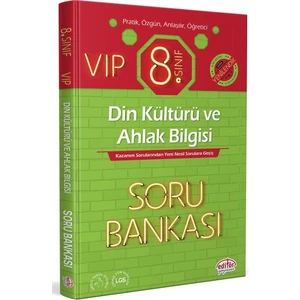 Editör Yayınları 8. Sınıf Vıp Din Kültürü ve Ahlak Bilgisi Soru Bankası