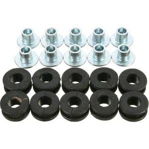 10X Motosiklet Kauçuk Grommets Kit Çeşitleri Honda Yamaha Fairing Için (Yurt Dışından)