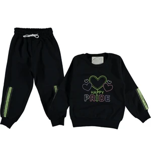 Ciks Junior Happy Pride Nakışlı Kız Çocuk Siyah Renk 2 Parça Takım 338164