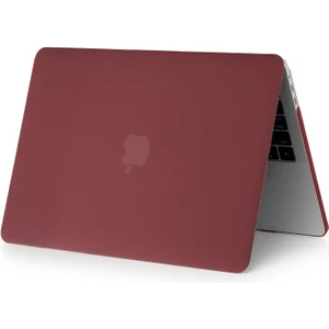 Apple MACBOOK Pro 13' 2020 A2159 A2289 A2251 Hardcase Kapak Kılıf - Bordo