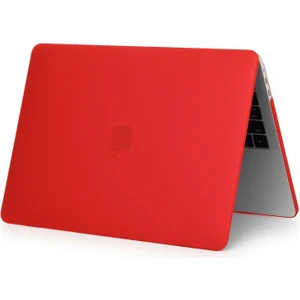Apple MACBOOK Pro 13' 2020 A2159 A2289 A2251 Hardcase Kapak Kılıf - Kırmızı