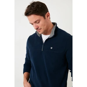 Slim Fit Anti-Pilling Tüylenme Yapmayan Bato Yaka Kışlık Şardonlu Polar Erkek POLAR 5906001