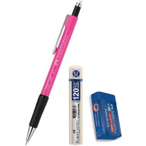 Grip 1347 Uçlu Kalem Pembe 0.7 mm + Uç + Sınav Silgisi