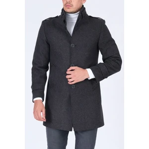 Atakgiyim Ezel Yaka Kışlık Füme Kaşe Kaban