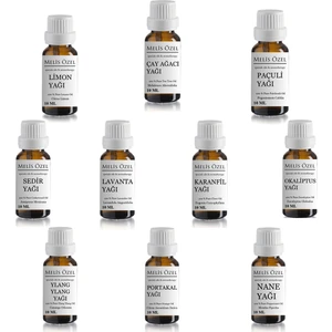 Melis Özel Saf 10'lu Uçucu Yağ Seti