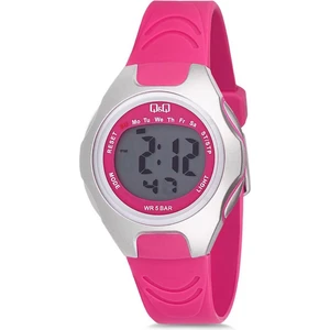 Q&q Su Geçirmez Pembe Dijital Kız Çocuk Kol Saati 842401