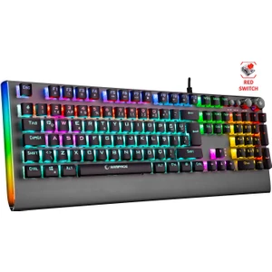 KB-R210 Favory Rainbow Aydınlatmalı Kristal Red Switch Mekanik Klavye
