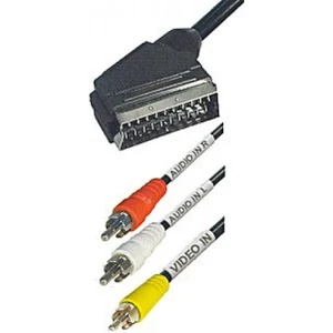 Crescent Scart To 3 Rca Ses Görüntü Kablosu