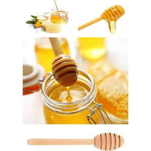 Ahşap Bal Kaşığı Bambu Reçel Kaşığı Qniay-Home