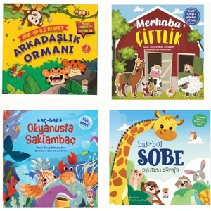4 Lü Aktiviteli Set ( Arkadaşlık Ormanı - Merhaba Çiftlik - Okyanusta Saklambaç -Sobe Oyuncu Zürafa