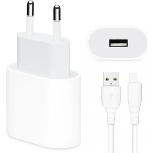 K.fulai Ka 19T 15W Hızlı Şarj Adaptörü + Type C USB Kablo