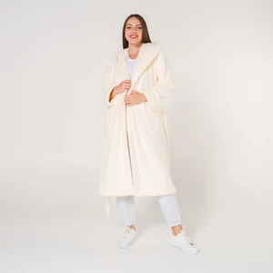 Uzun Welsoft Kapüşonlu Kadın Sabahlık