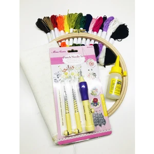 İdil Hobi Market Idilhobimarket Punch(Panç) Seti+Şablon Hediyeli 002