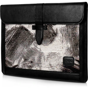 Hakiki Deri ve Kumaş Korumalı Macbook Pro 15 -16"siyah Kılıf