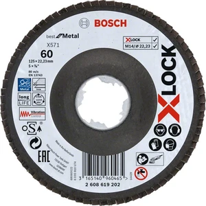 - X-Lock - 125 mm 60 Kum Best Serisi Metal Flap Disk  2608619202