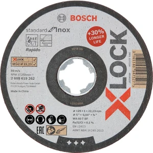 - X-Lock - 125*1,0 mm Standard Seri Düz Inox (Paslanmaz Çelik) Kesme Diski (Taş) - Rapido  2608619262
