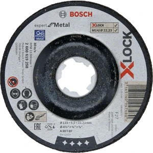 - X-Lock - 115*6,0 mm Expert Serisi Bombeli Metal Taşlama Diski (Taş)  2608619258