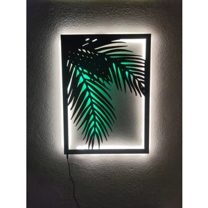 Palmiye LED Işıklı Dekoratif Tablo