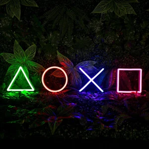 Playstation Şekilleri Neon LED Dekoratif Aydınlatma