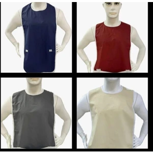 3 Adet Yıkanabilir Hasta Yemek Önlüğü Cepli-Cırtlı