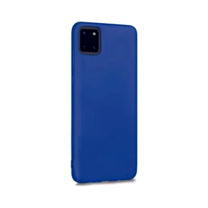 Samsung Galaxy Note 10 Lite Mavi Silikon Rubber Kılıf Arka Kapak