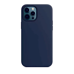 Iphone 12 Pro Max Lacivert Silikon Rubber Kılıf Arka Kapak