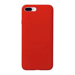 Iphone 7 Plus Kırmızı Silikon Rubber Kılıf Arka Kapak