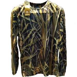Avcı Sazlık Desen Yuvarlak Yaka Sweatshirt - S
