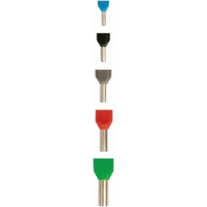 TE0508 5 mm Beyaz Izoleli Çift Girişli Yüksük - 10 Adet