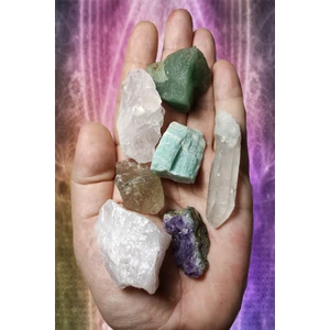 Sertifikalı   7 Çakra Işlenmemiş Ham Doğal Taş