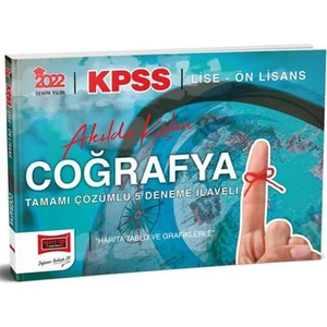 Yargı Yayınevi  KPSS 2022 Lise Ön Lisans Akılda Kalan Coğrafya Tamamı Çözümlü Ilaveli 5 Deneme