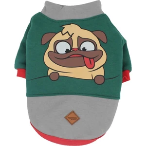 Yeşil Pug Sweat Kedi Köpek Sweat Kedi Köpek Kıyafeti  S