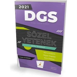 Pelikan Yayınları 2021 DGS Sözel Yetenek Son Tekrar Konu Anlatımı