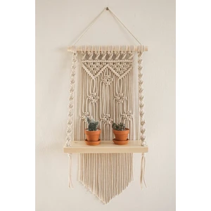 BH Bohem Handmade Makrome Duvar Rafı