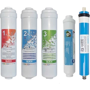 Ihlas Aura Cebilon Plus Uyumlu Su Arıtma Cihazı 12 Inç Inline 5'li Membranlı Filtre Seti