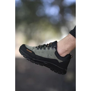 Haki Siyah Erkek Trekking Ayakkabı 0012114
