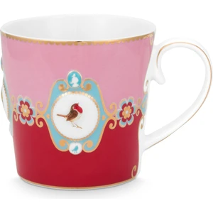 Love Birds Büyük Boy Mug, Kırmızı - Pembe 250 ml.