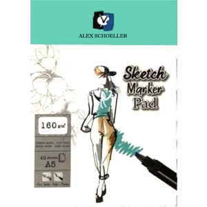 Alex Schoeller Sketch Marker Defteri Pad 160 gr A5 40 Yaprak