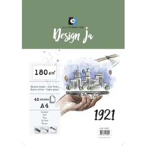 Alex Schoeller Design Ja Eskiz Çizim Defteri 180 gr A4 40 Yaprak