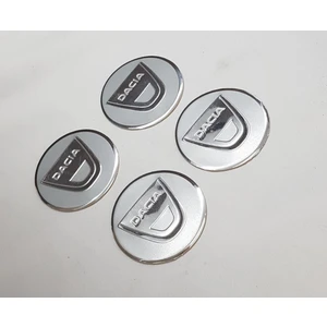 Yed Ekipman Jant Göbeği Arma Dacia Alüminyum Silver Set 60 mm 4'lü