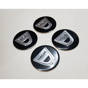 Yed Ekipman Jant Göbeği Arma Dacia Alüminyum Siyah Set 60 mm 4'lü