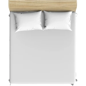 Pamuklu Polycotton Beyaz 160X200 + 2*(50X70) Çift Kişilik Lastikli Çarşaf Takımı