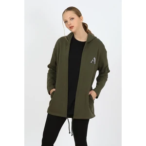 Alexander Gardi Kapüşonlu Omuz Detaylı Uzun Hırka (B21-30305)