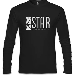 Flash - S.t.a.r. Laboratories Siyah Erkek Sweatshirt