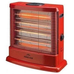 Maxi MS-2500 2500 W Quartz Isıtıcı Kırmızı